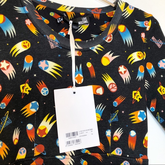 Love Moschino Rocketship Shooting Star Space Dress - Picture 4 of 16